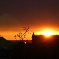 Sonnenuntergang Oder-Neiße-Radweg HotelFrankfurtOder